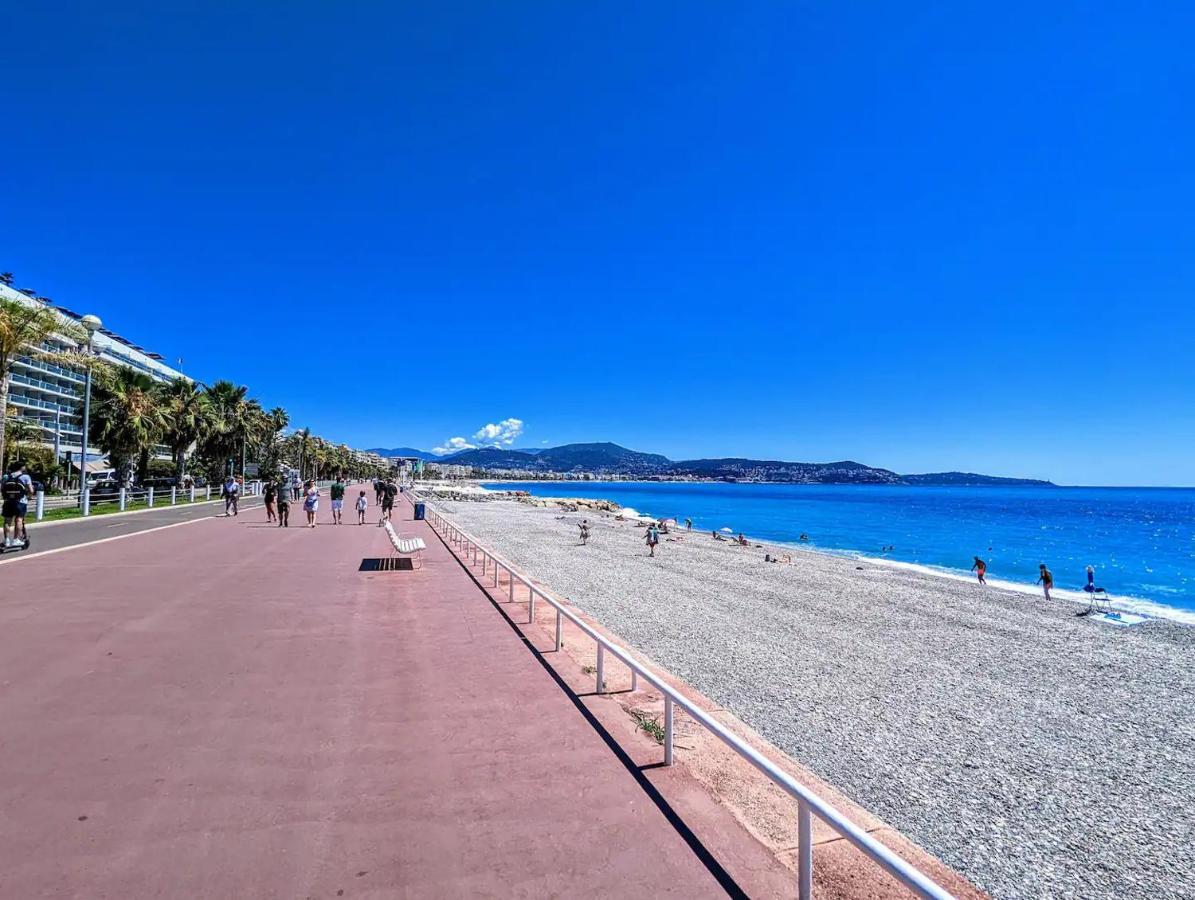 1 Min To The Beach Apartment - Kitchen - Tramway - Air Conditioner - Wifi - Promenade Des Anglais Nicea Zewnętrze zdjęcie