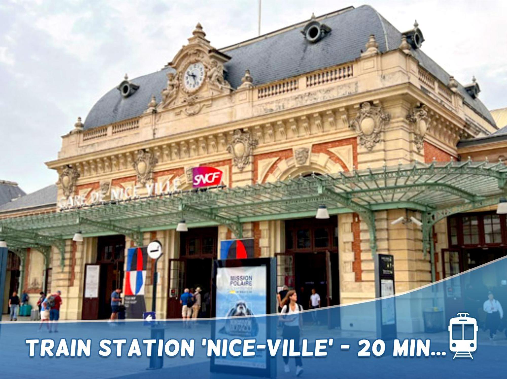 1 Min To The Beach Apartment - Kitchen - Tramway - Air Conditioner - Wifi - Promenade Des Anglais Nicea Zewnętrze zdjęcie