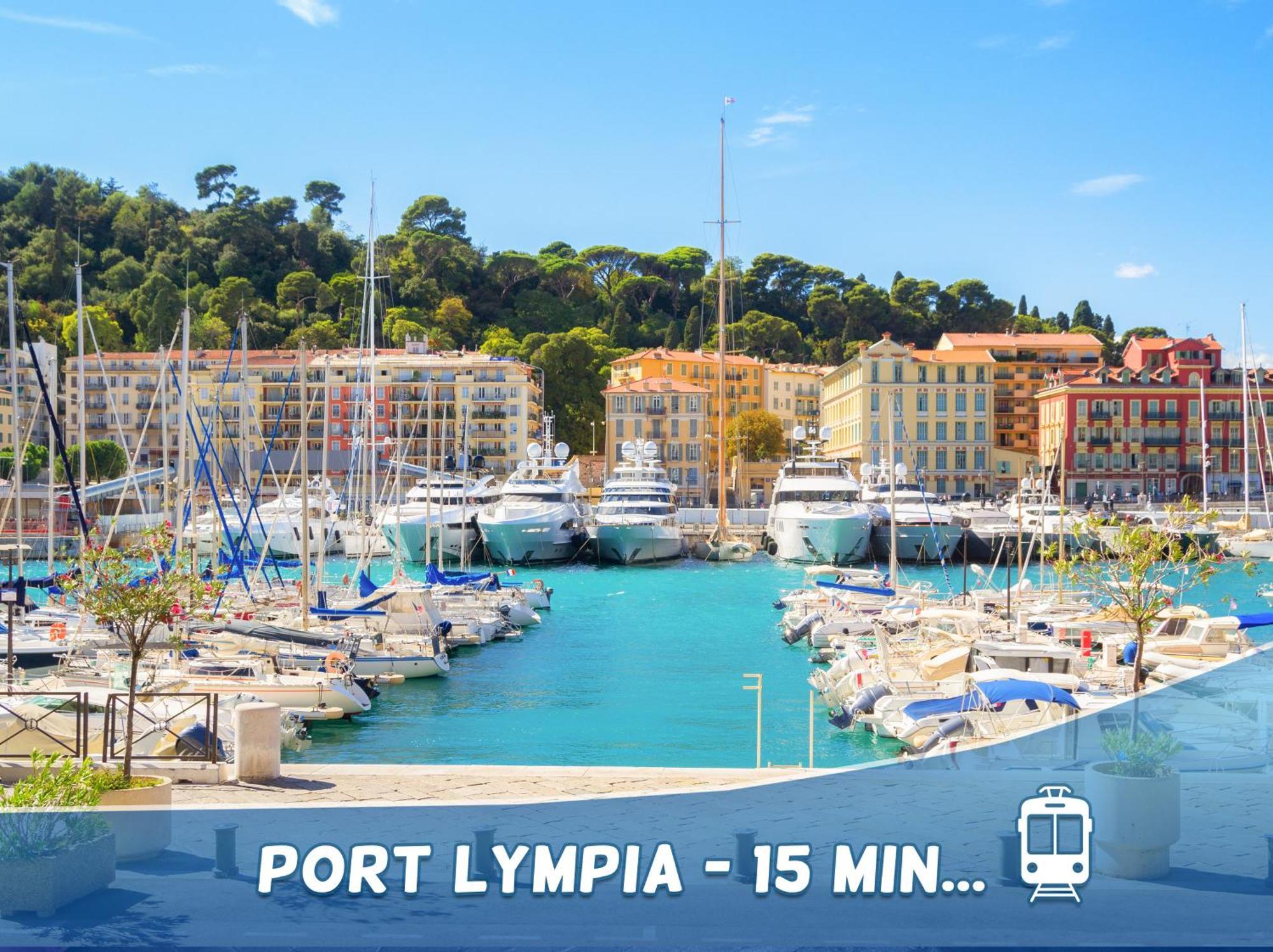 1 Min To The Beach Apartment - Kitchen - Tramway - Air Conditioner - Wifi - Promenade Des Anglais Nicea Zewnętrze zdjęcie